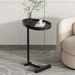 C Shaped Snack Table Slide Under Couch For Sofa Coffee Laptop Bedroom
