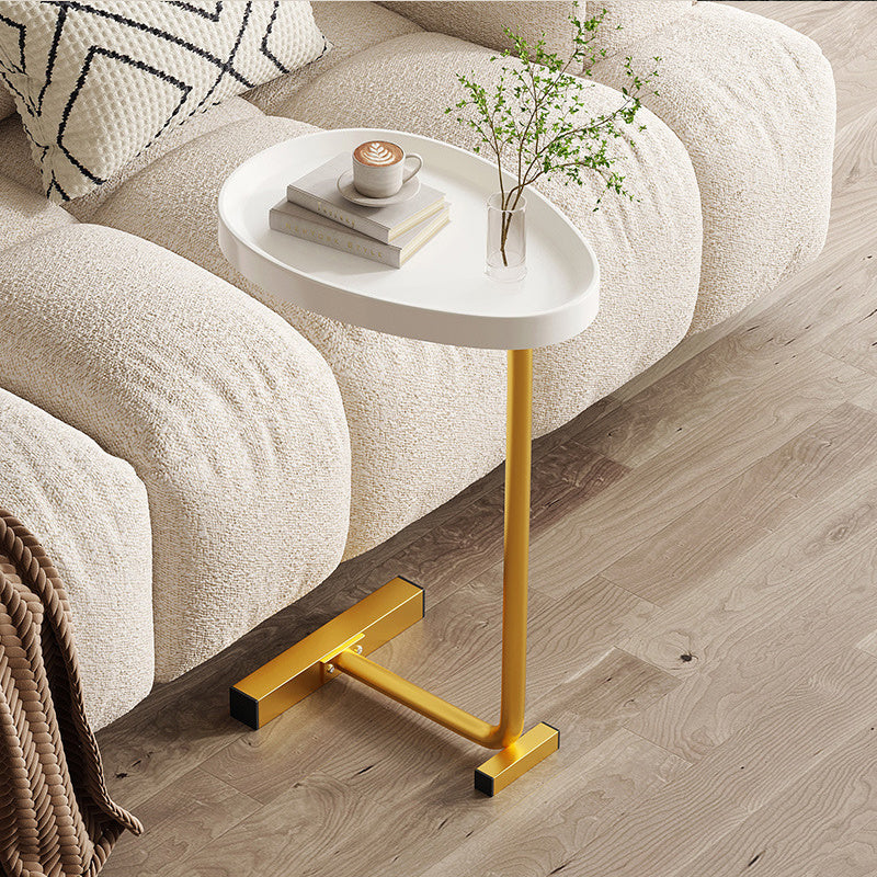 C Shaped Snack Table Slide Under Couch For Sofa Coffee Laptop Bedroom