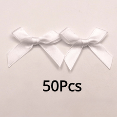 50pcs Small Size Polyester Satin Ribbon Bows DIY Craft Decoration