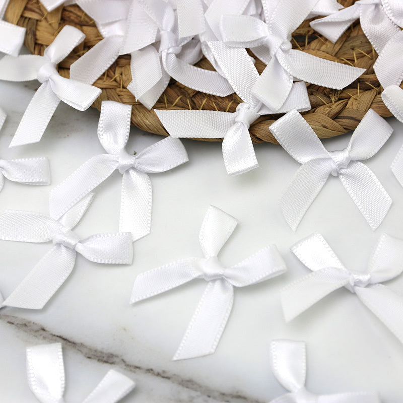50pcs Small Size Polyester Satin Ribbon Bows DIY Craft Decoration