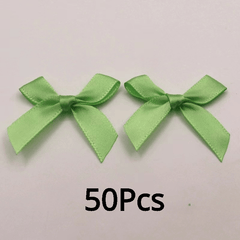 50pcs Small Size Polyester Satin Ribbon Bows DIY Craft Decoration