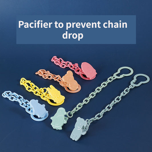 2pcs Infant Pacifier Chains Button Pacifier Chain Clip