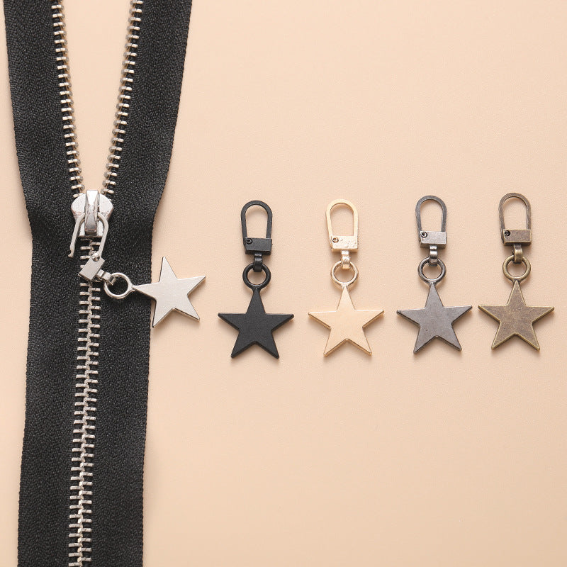 5pcs Metal Detachable Zipper Pullers for Bag Coat Suitcase