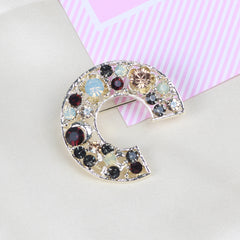Locke Court Brooch Micro Inlaid Diamonds Pearl Flowers Brooch