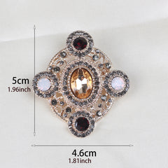Locke Court Brooch Micro Inlaid Diamonds Pearl Flowers Brooch