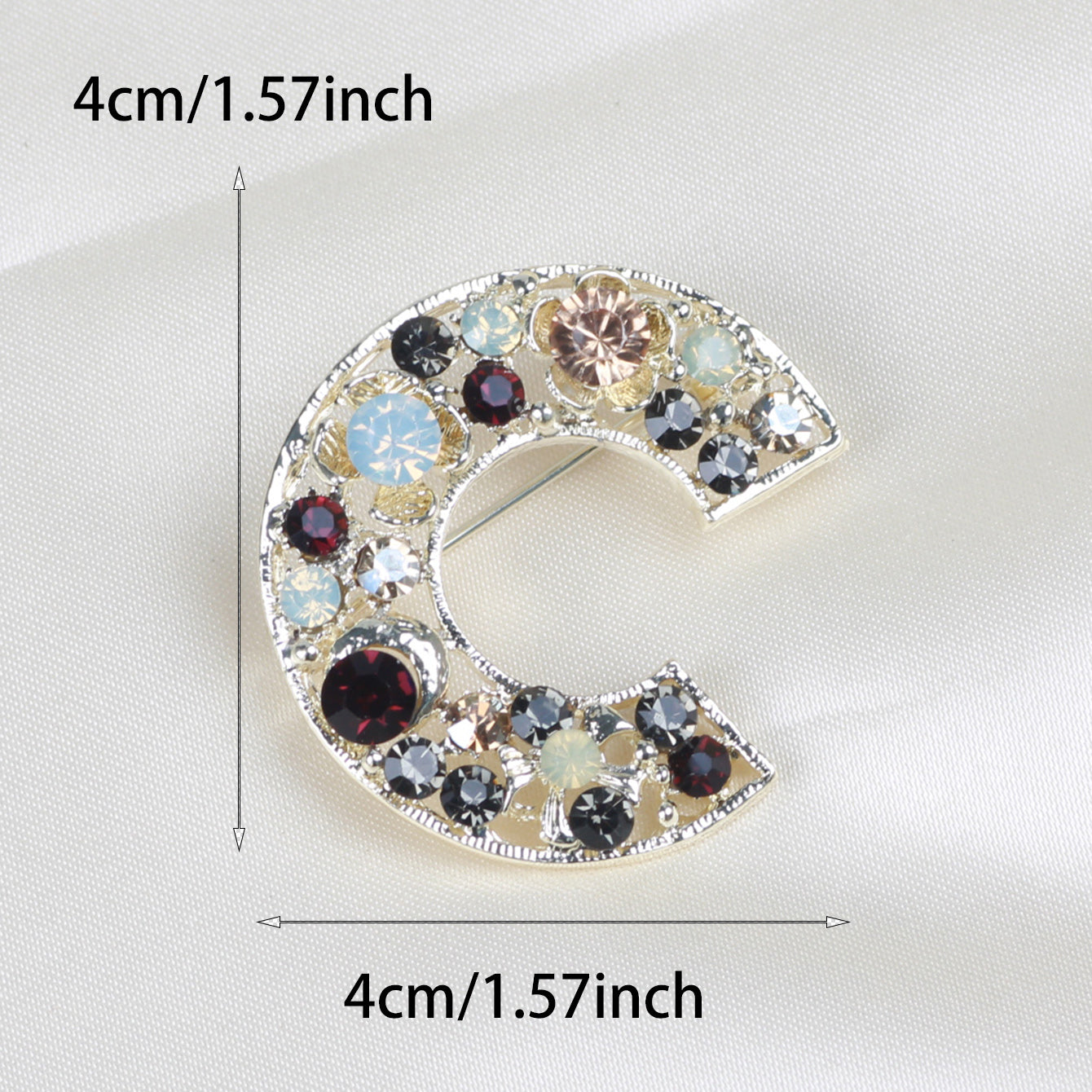 Locke Court Brooch Micro Inlaid Diamonds Pearl Flowers Brooch