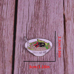Men's Creative Noodle Enthusiast Brooches
