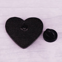 Men's Red Heart Brooch Pin