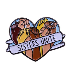 Sisters Unite Feminist Brooch Pin For Men