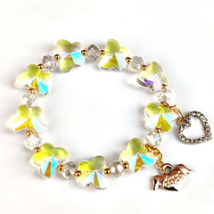 Colorful Butterfly Beaded Bracelet for Girls