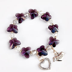Colorful Butterfly Beaded Bracelet for Girls