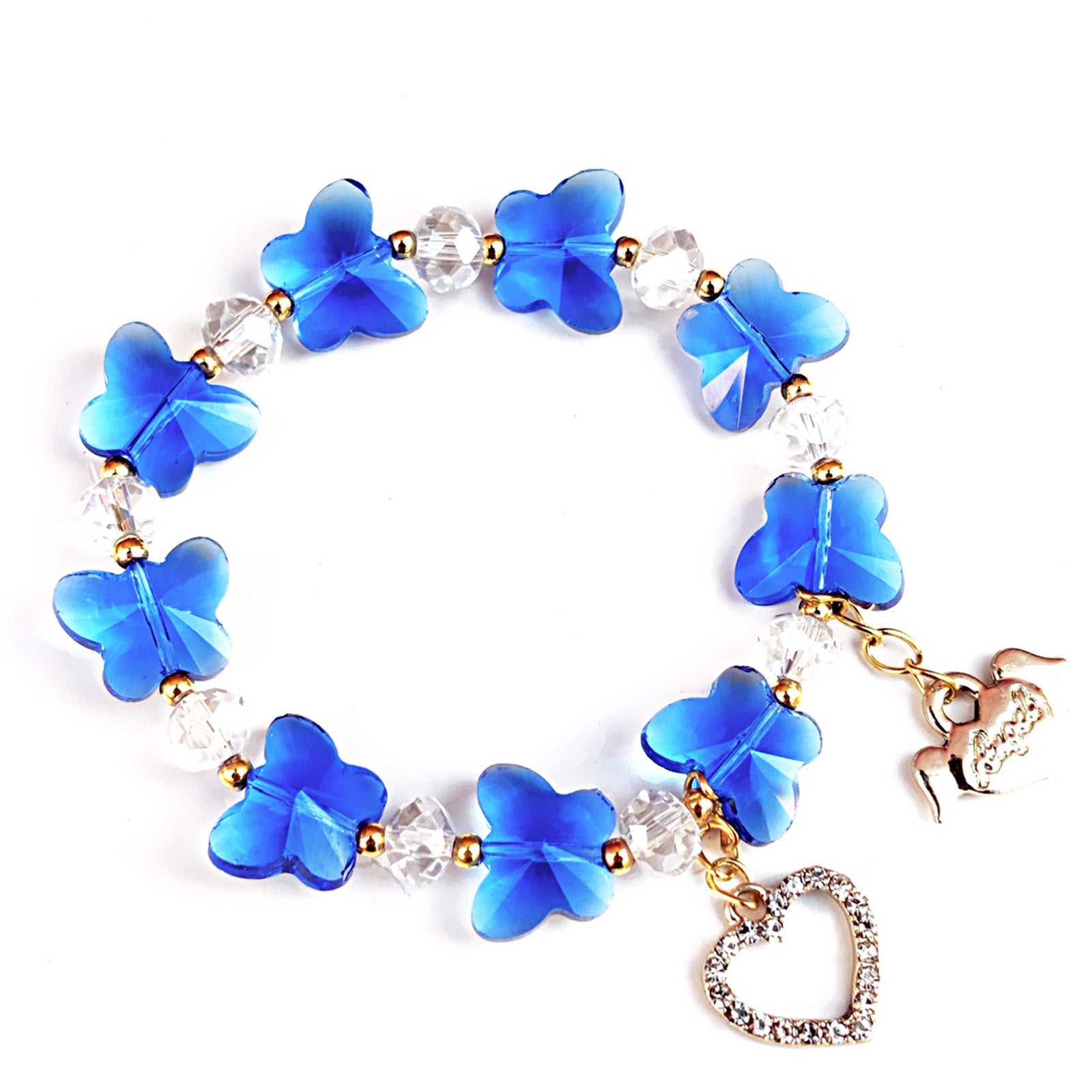 Colorful Butterfly Beaded Bracelet for Girls