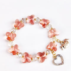 Colorful Butterfly Beaded Bracelet for Girls