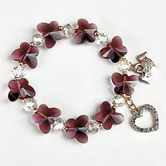 Colorful Butterfly Beaded Bracelet for Girls