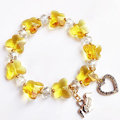 Colorful Butterfly Beaded Bracelet for Girls