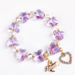 Colorful Butterfly Beaded Bracelet for Girls
