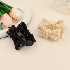 Mesh Bow Hair Claw Clip Nonslip Ponytail Bun Holder