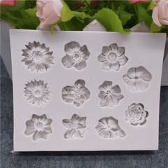 3D Silicone Flower Chocolate Mold for Cake Decorating and Baking