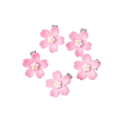 5pcs Sunflower Resin Hair Clip Duck Billed Mini Side Clip