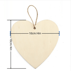 Wooden Heart Pendant for Sister, Birthday Gift From Family