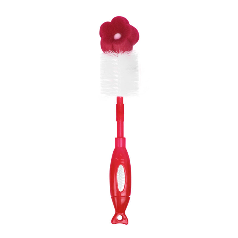Reusable Baby Bottle Cleaning Brush with Suction Cup Stand