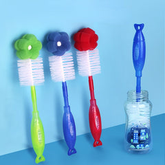 Reusable Baby Bottle Cleaning Brush with Suction Cup Stand