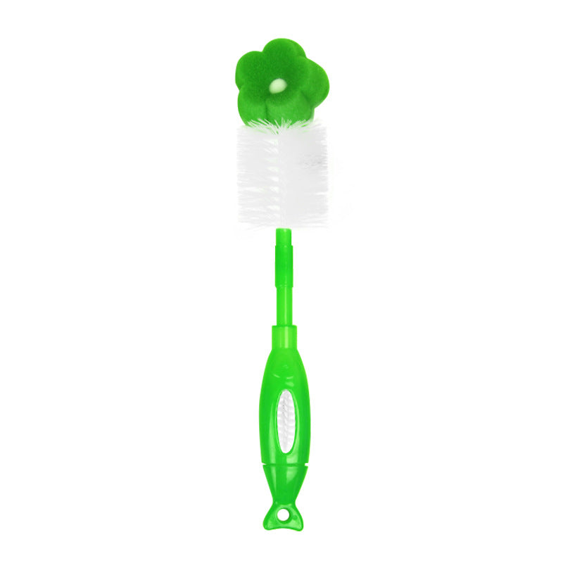 Reusable Baby Bottle Cleaning Brush with Suction Cup Stand