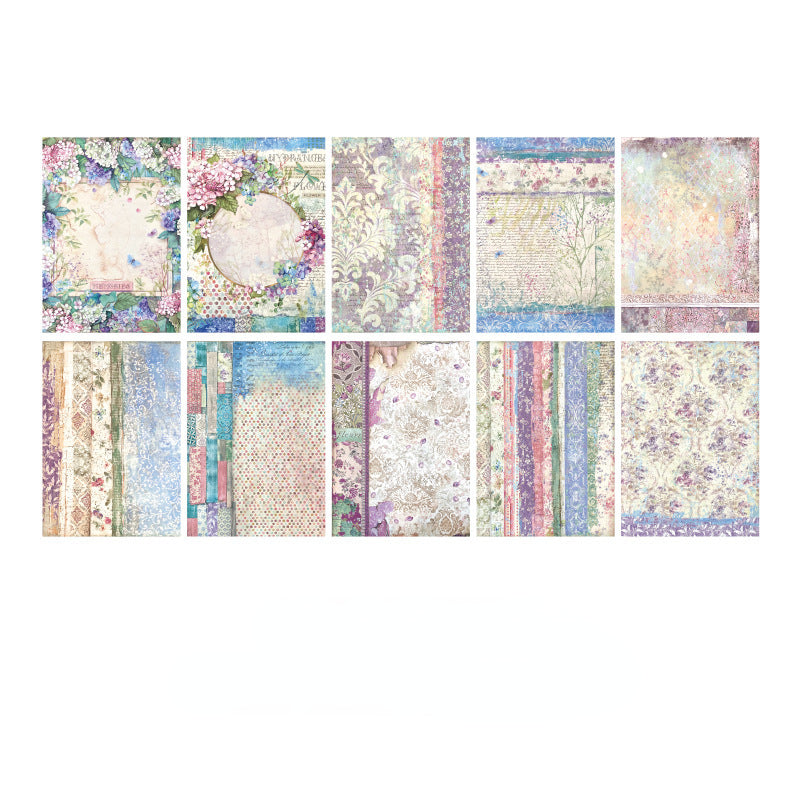 50pcs Alice Series Double Sided Scrapbook Paper Pack