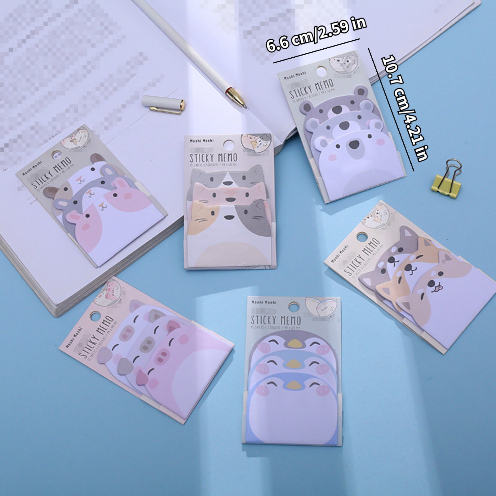 Animal Sticky Note Book 15 Pages