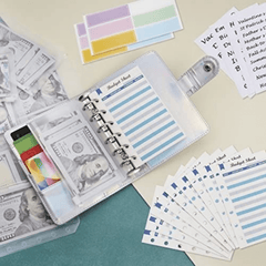 Antner Budget Binder with Zipper Envelopes Cash Envelopes Planner