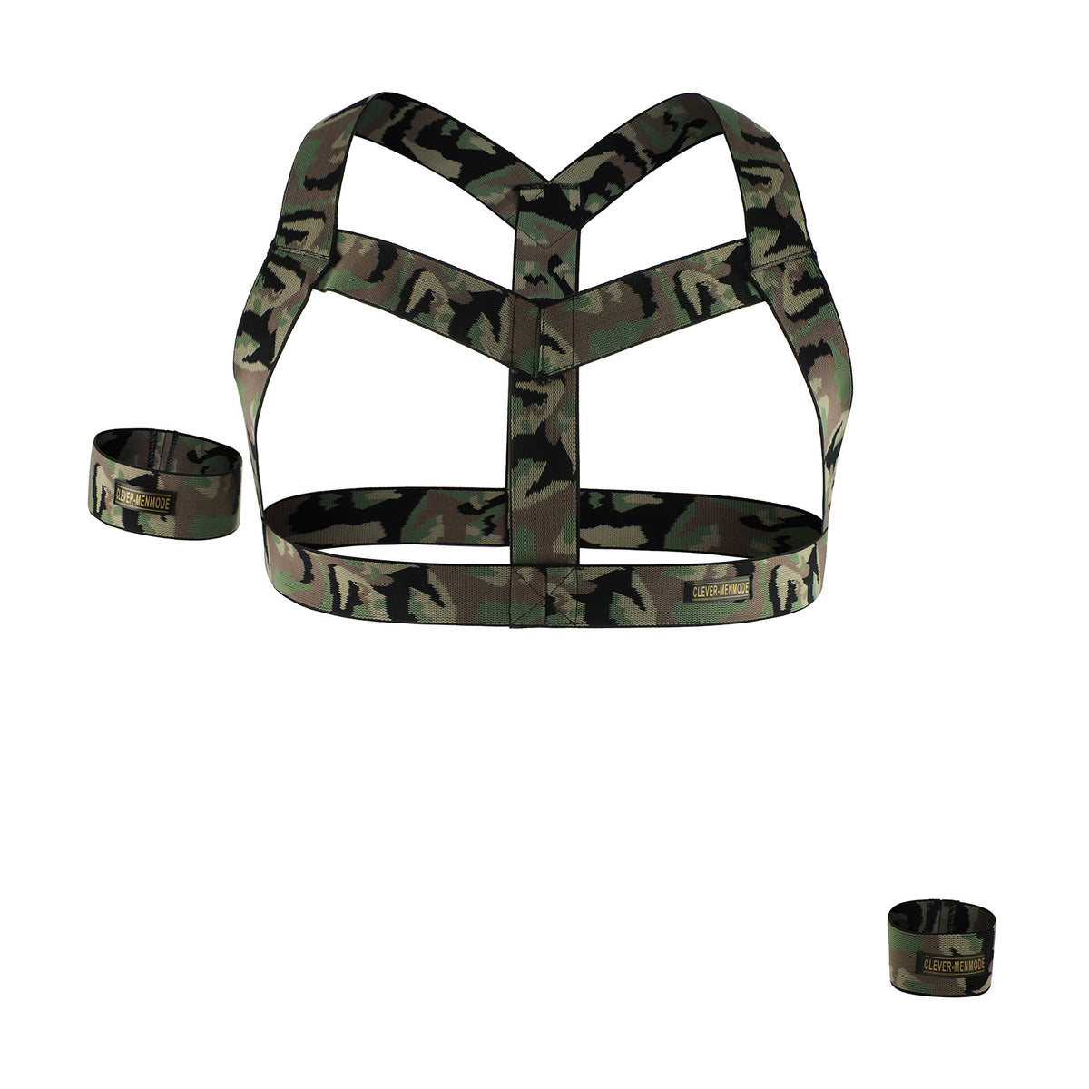 Men's Camo Muscle Chest Strap Night Club Performance Belt