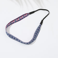 Geometric Pattern Embroidery Headband Ethnic Style Hair Band for Women