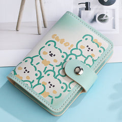 Cartoon Buckle Anti Degaussing Card Holder Large Capacity