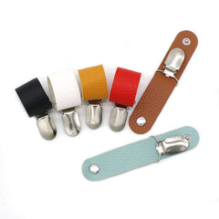 Mini Travel PU Leather Hat Clip Outdoor Backpack Luggage Organizer Clip