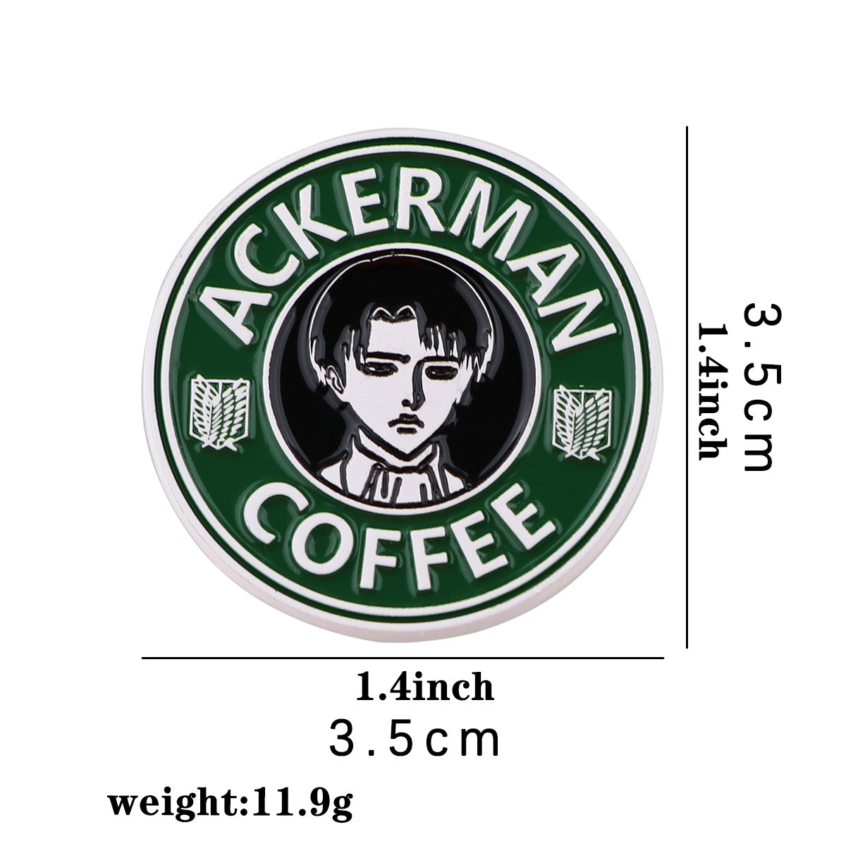 Anime Coffee Enamel Badges Brooches Lapel Pins Backpacks Jewelry