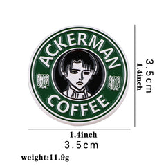 Anime Coffee Enamel Badges Brooches Lapel Pins Backpacks Jewelry