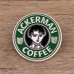 Anime Coffee Enamel Badges Brooches Lapel Pins Backpacks Jewelry