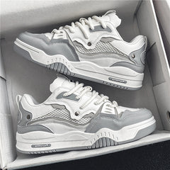 Men's Lace Up Skate Shoes Non Slip Casual Shoes For Youth