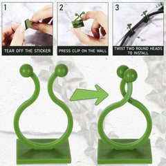 10pcs Garden Wall Plant Climber Vine Support Clips Self Adhesive