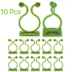 10pcs Garden Wall Plant Climber Vine Support Clips Self Adhesive