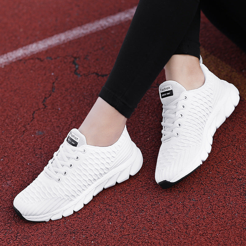 Women's Honeycomb Knit Running Shoes Soft Sole Casual Sneakers