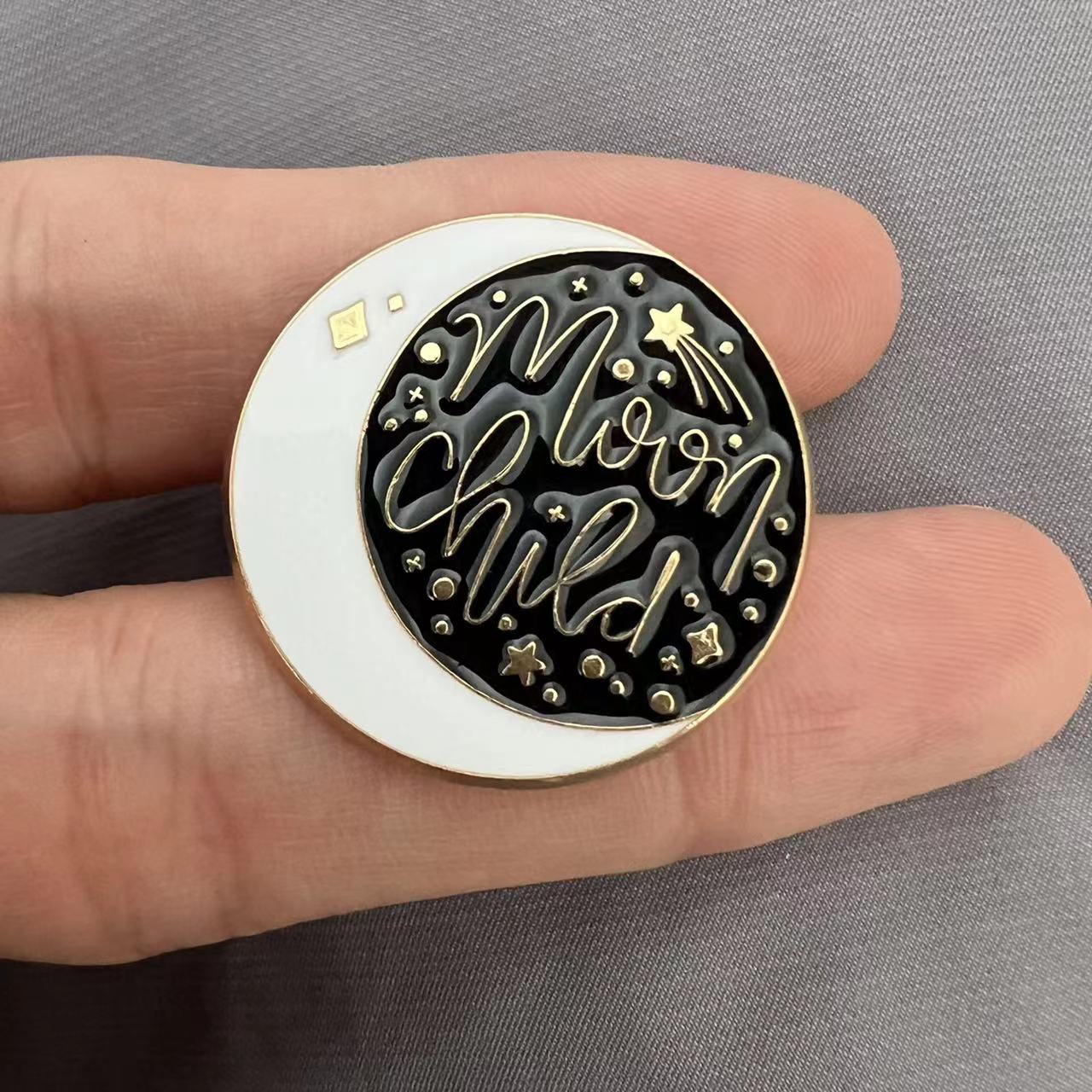 Magic Horror Moon Enamel Pin Set