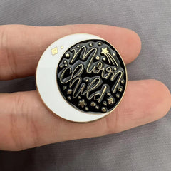 Magic Horror Moon Enamel Pin Set