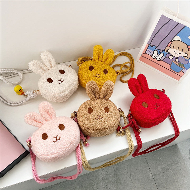 Kids Cartoon Rabbit Crossbody Bag Coin Purse for Girls