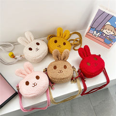 Kids Cartoon Rabbit Crossbody Bag Coin Purse for Girls
