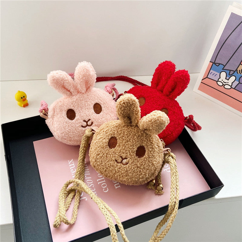 Kids Cartoon Rabbit Crossbody Bag Coin Purse for Girls