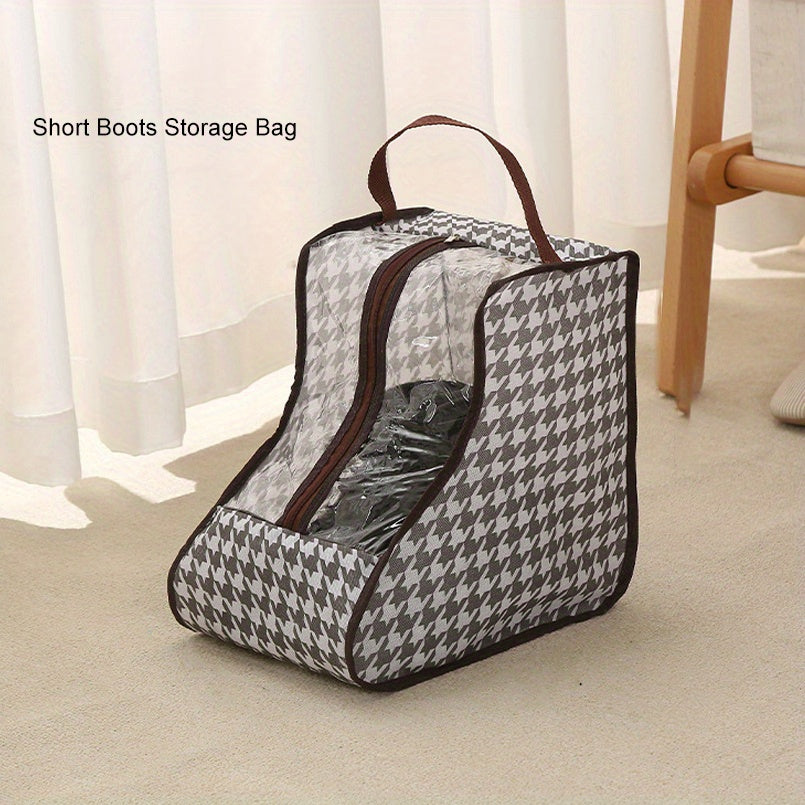 Houndstooth Shoe Bag Travel Boots Storage Pouch