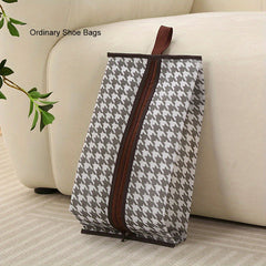 Houndstooth Shoe Bag Travel Boots Storage Pouch