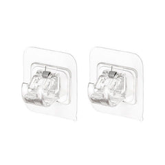 2pcs Curtain Rod Hook Wall Mounted Towel Rod Bracket Telescopic Rod Holder