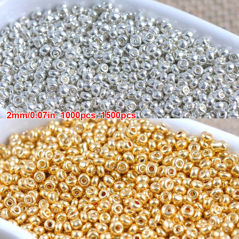 2mm Czech Glass Seed Beads for DIY Jewelry Making